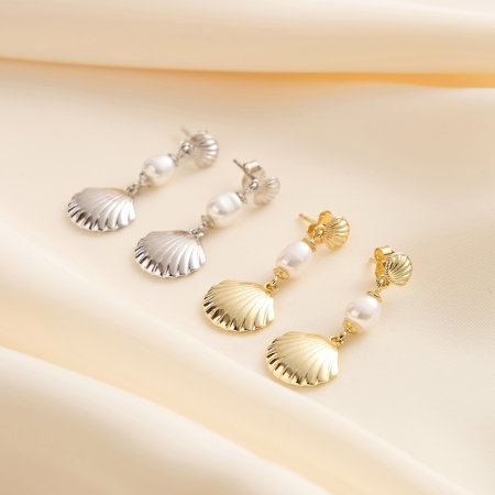 Cercei argint 925 placati cu rodiu cu perle naturale [2]