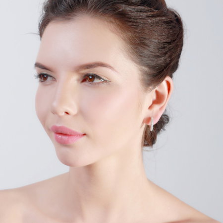 Cercei argint 925 placati cu rodiu cu zirconiu [4]