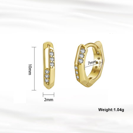 Cercei argint 925 placati cu rodiu cu zirconiu [4]