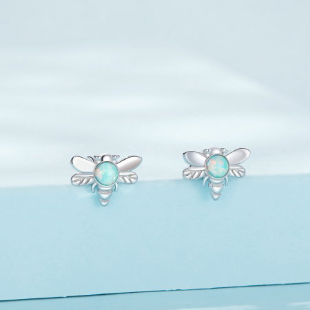 Cercei argint albinute de opal [4]