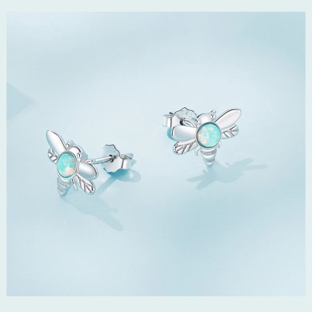 Cercei argint albinute de opal [9]