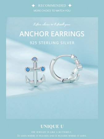 Cercei argint ancora [14]