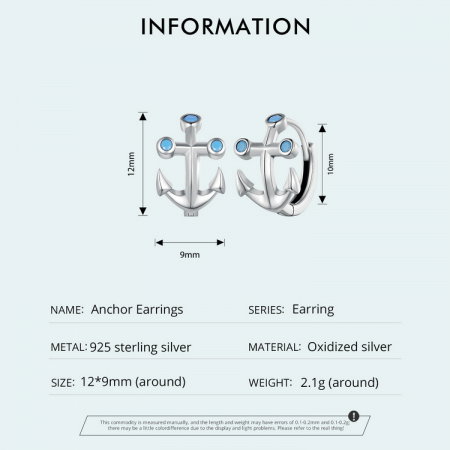 Cercei argint ancora [9]