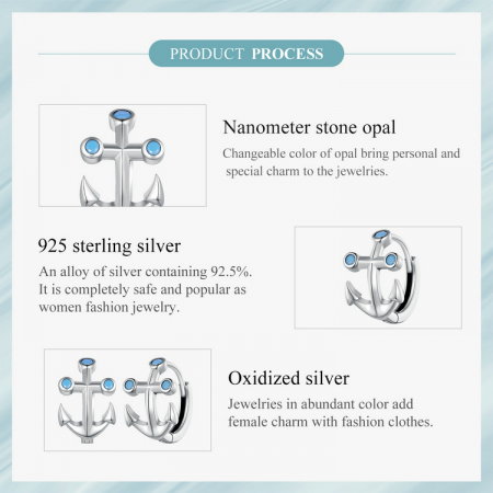 Cercei argint ancora [11]