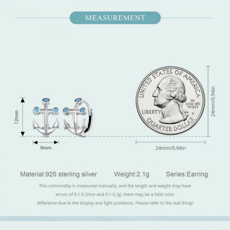 Cercei argint ancora [10]