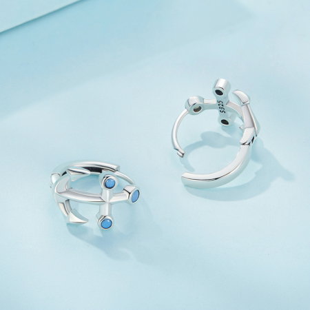 Cercei argint ancora [3]