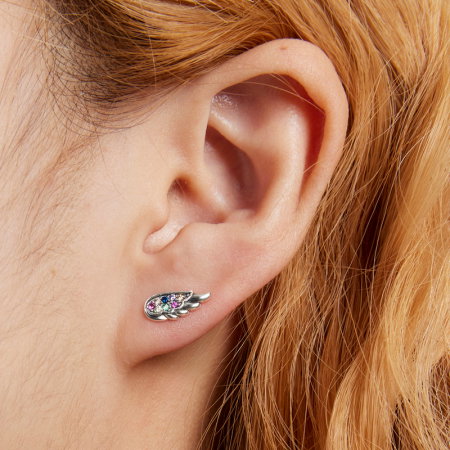 Cercei argint aripi cu zirconii [3]