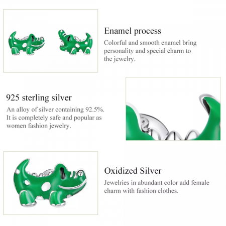 Cercei argint asimetrici cu crocodili [6]