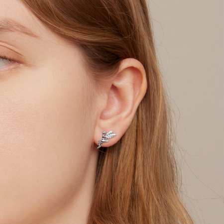 Cercei argint asimetrici cu zane [2]