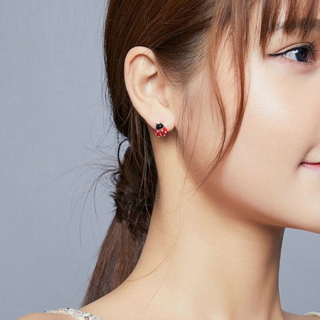 Cercei argint asimetrici floare si gargarita [2]