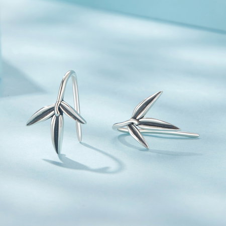 Cercei argint bambus [6]