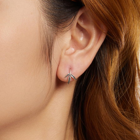 Cercei argint bambus [7]