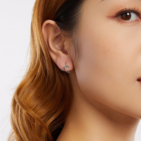 Cercei argint bambus [8]