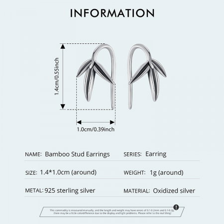 Cercei argint bambus [9]