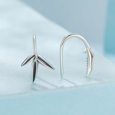 Cercei argint bambus [2]