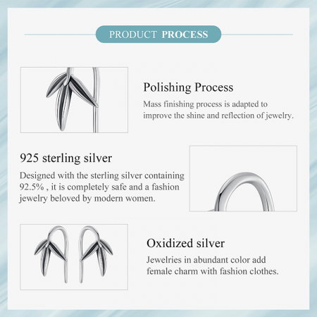 Cercei argint bambus [12]