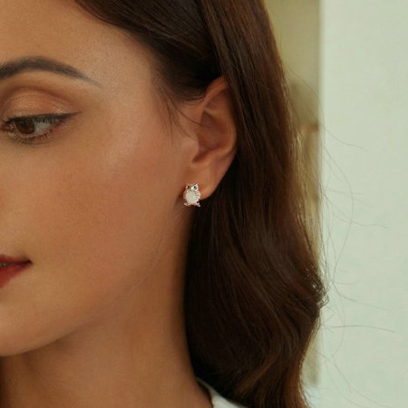 Cercei argint bufnita luminoasa [5]