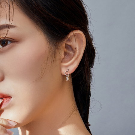 Cercei argint carlig cu trei pestisori [1]