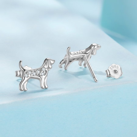 Cercei argint catei Golden Retriever [2]