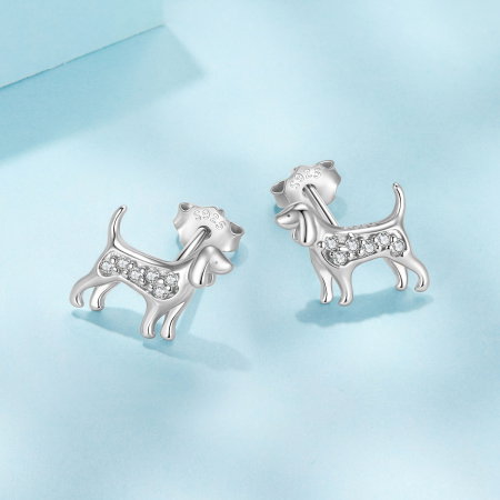 Cercei argint catei Golden Retriever [4]
