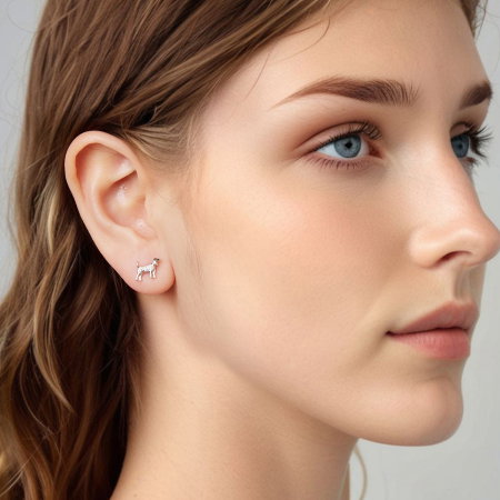 Cercei argint catei Golden Retriever [5]