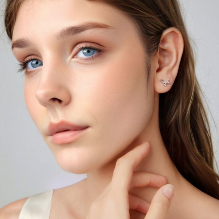 Cercei argint catei Golden Retriever [3]