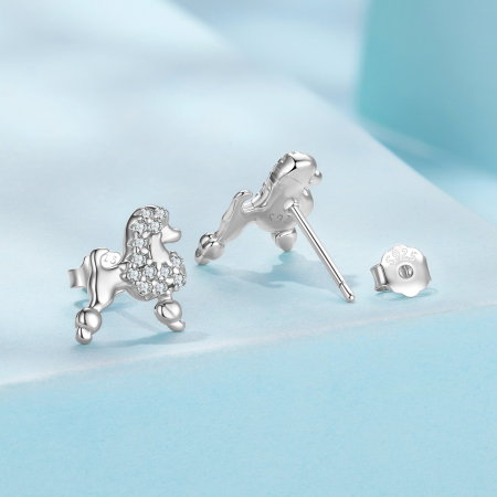 Cercei argint catei Pudel [2]