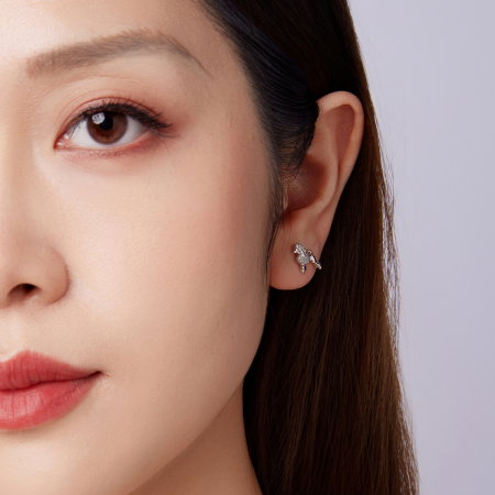 Cercei argint catei Pudel [7]