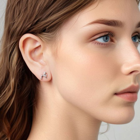 Cercei argint catei Pudel [5]