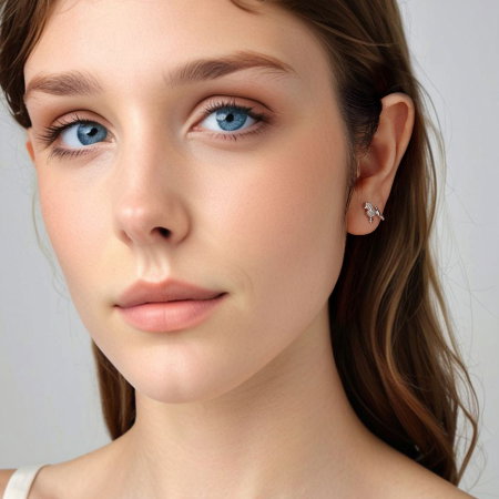 Cercei argint catei Pudel [3]