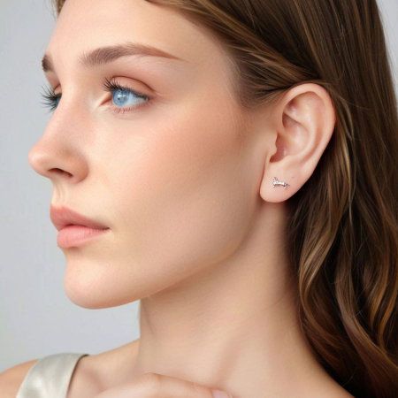 Cercei argint catei Teckel [5]