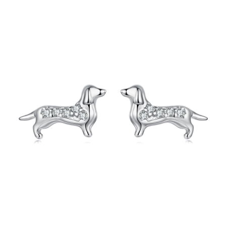 Cercei argint catei Teckel