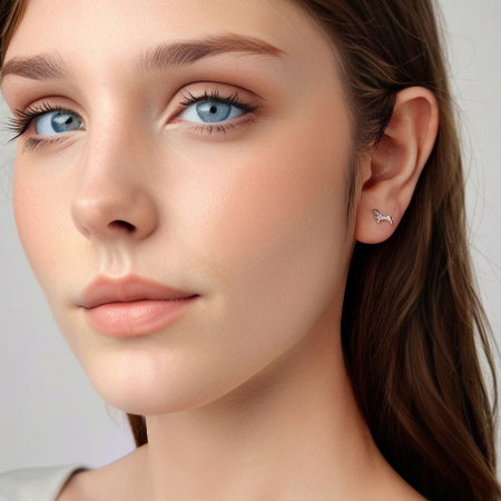 Cercei argint catei Teckel [3]