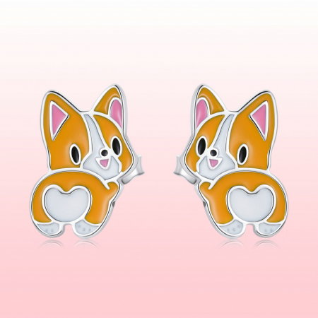 Cercei argint catelusi Corgi [6]