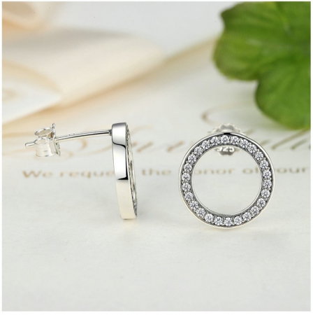 Cercei argint cercuri cu zirconii [2]