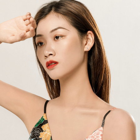 Cercei argint cercuri  placati cu rodiu [6]