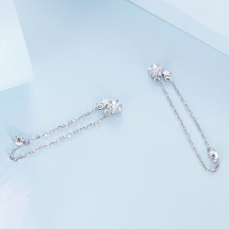 Cercei argint cicuras cu stelute [6]