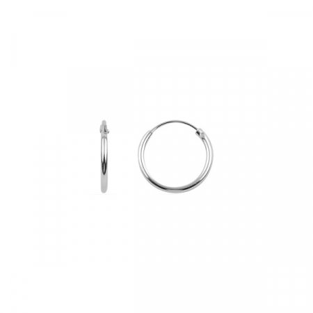 Cercei argint creole 12 mm, simpli [0]