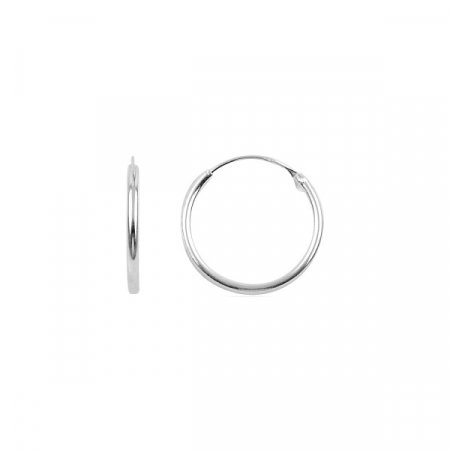 Cercei argint creole, simpli 16 mm [0]