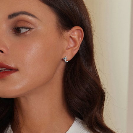 Cercei argint cruce si inima [1]