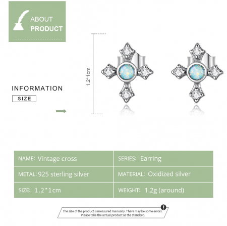 Cercei argint cruciulite vintage [8]