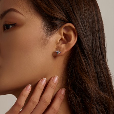 Cercei argint cu albinute colorate [6]