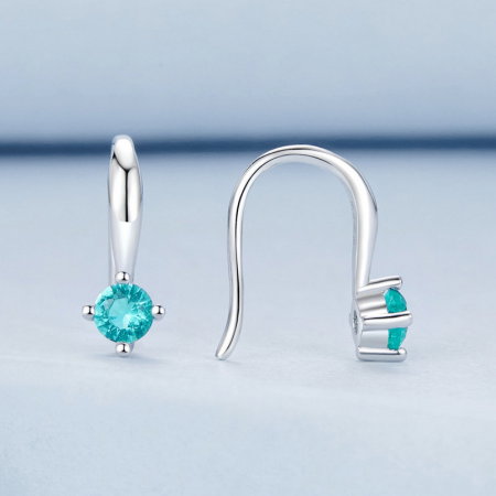 Cercei argint cu carlig si cristale [2]