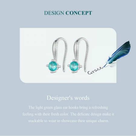 Cercei argint cu carlig si cristale [11]