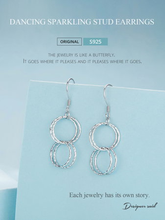 Cercei argint cu cercuri [14]