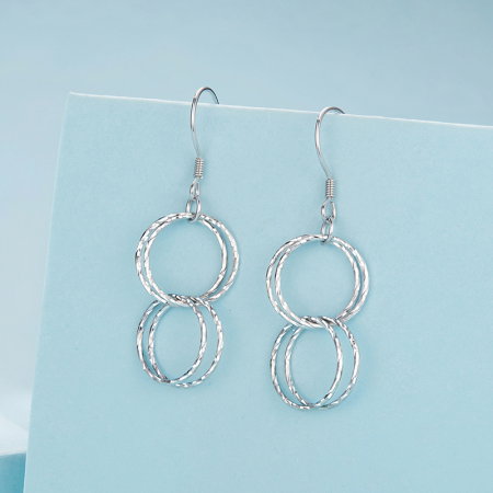 Cercei argint cu cercuri [2]