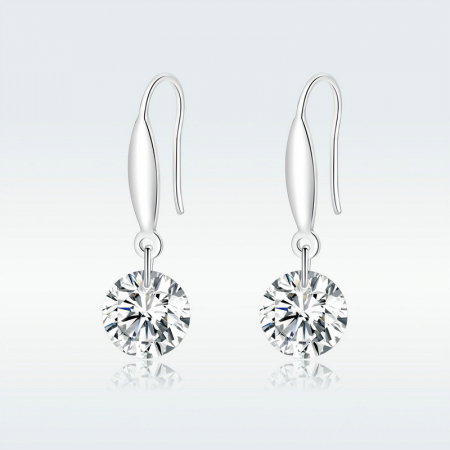 Cercei argint cu cristal stralucitor [8]