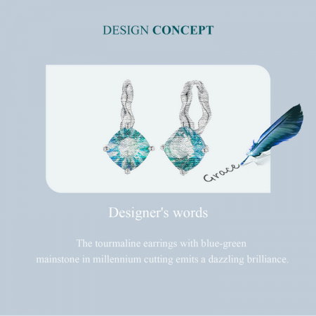 Cercei argint cu cristale albastre [8]