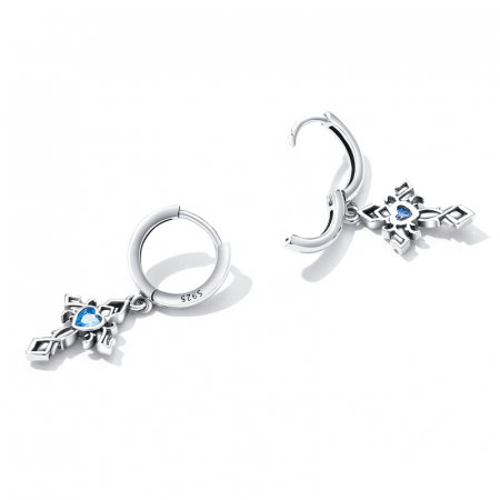 Cercei argint cu cruce vintage [2]