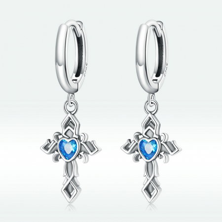 Cercei argint cu cruce vintage [8]